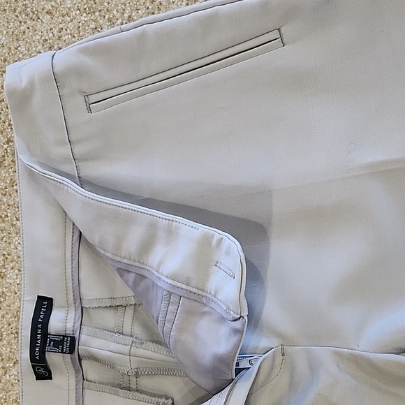 Bone White Kate Bi Stretch Cropped Dress Pants Size 6 - Picture 13 of 16